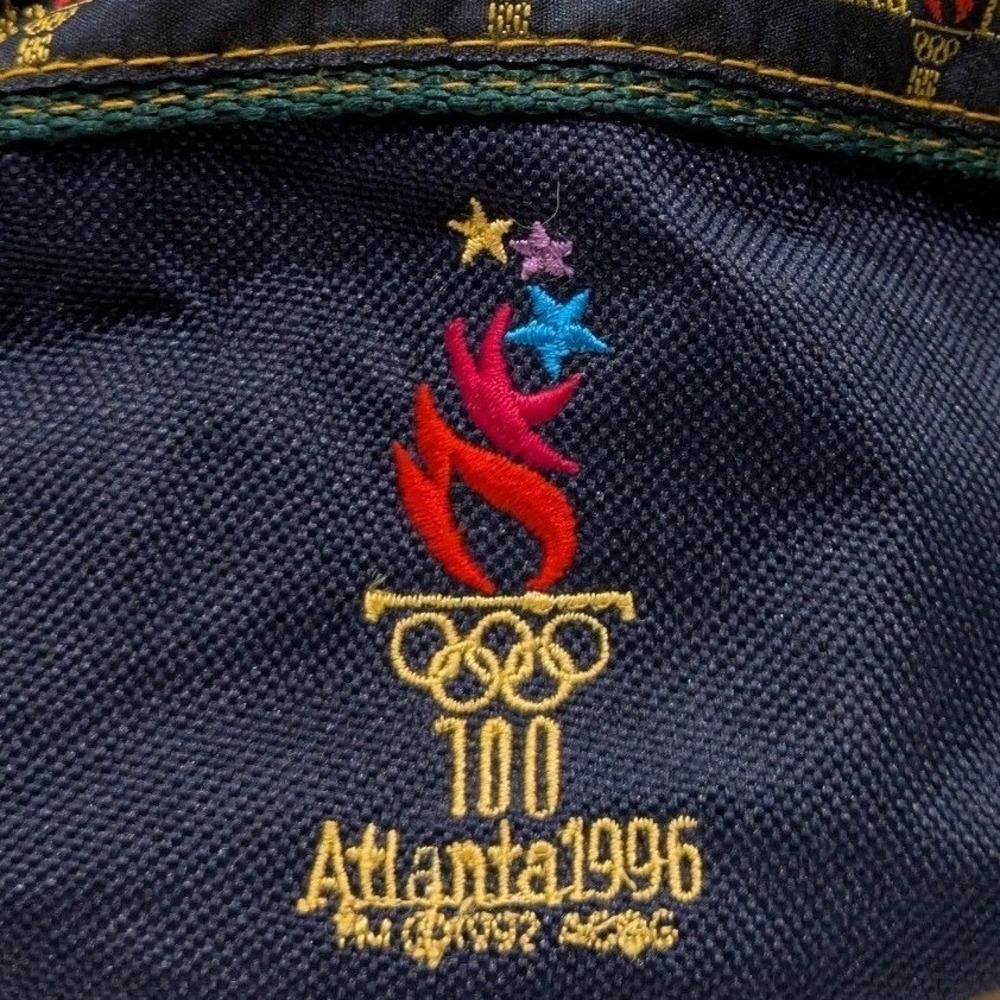 Vtg Atlanta 1996 Olympic Games Fanny Pack Unisex Misprinted Stitching Bag - Picture 2 of 8